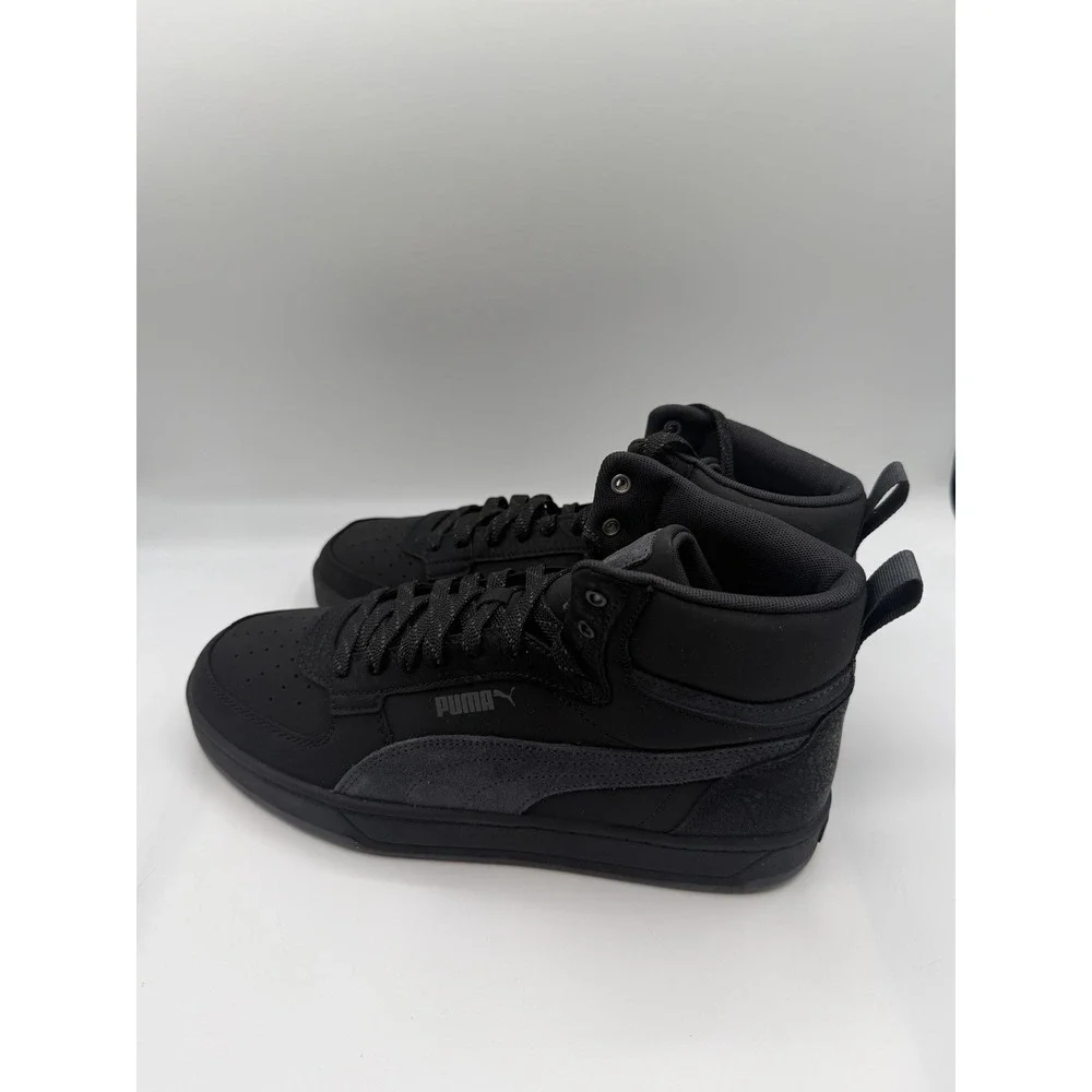 Puma Caven 2.0 Mid Buck Mix Sneaker, Men's 10.5, EU 44, Black Gray,#399020-01
